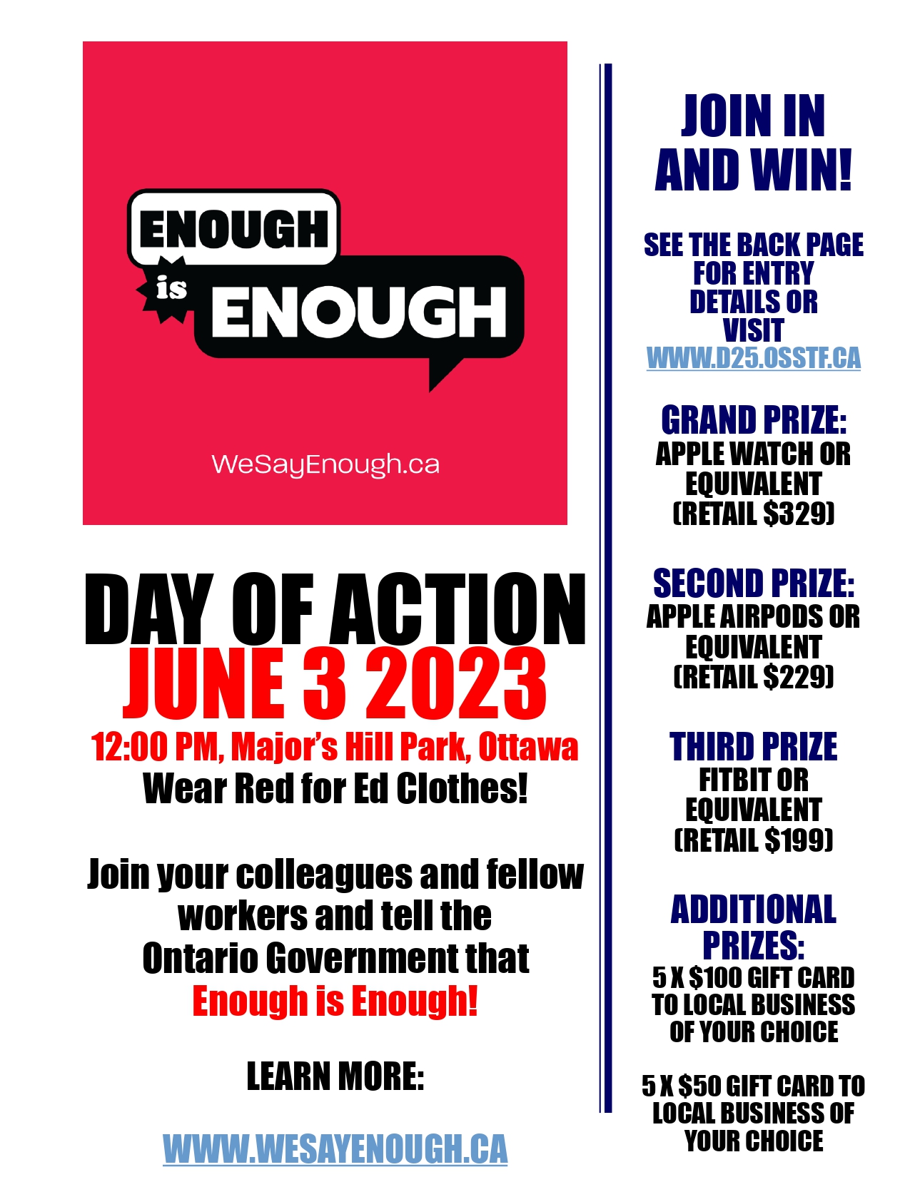 enough is enough contest