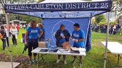 Labour Day Booth in the Park